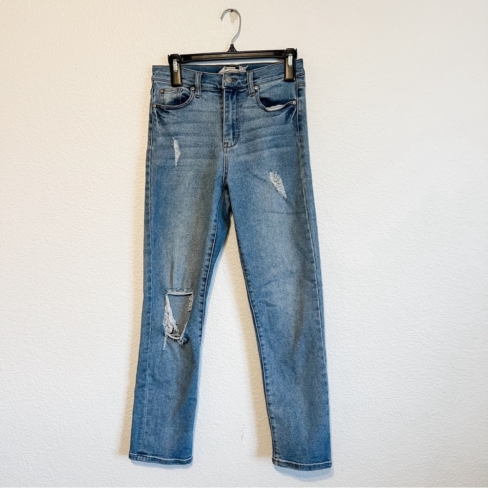 Altar’d State 28 Waist Distressed Straight Leg Jeans